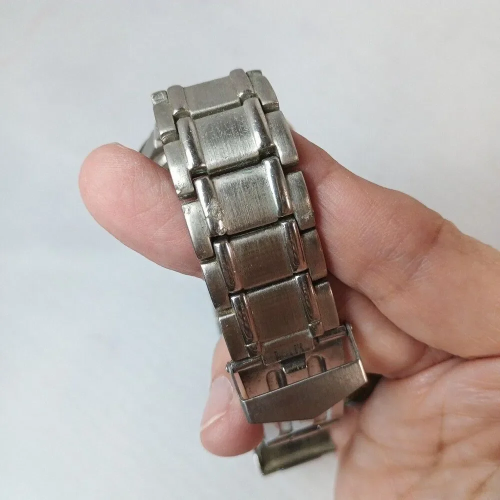 Vintage Reflex Chronograph Sport Men's Watch‎ Stainless Steel Band Working